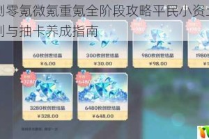 原神公测零氪微氪重氪全阶段攻略平民小资土豪玩家资源规划与抽卡养成指南