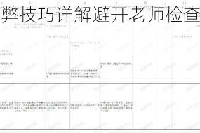 第二十四关作弊技巧详解避开老师检查的隐秘通关方法指南