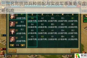 帝王三国名将统帅兵种搭配与实战军事策略深度解析全攻略指南