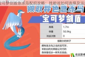 宝可梦剑盾急冻鸟配招攻略：技能该如何选择及运用