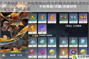 原神辛焱最强配装指南输出流与护盾流武器圣遗物组合及实战培养思路