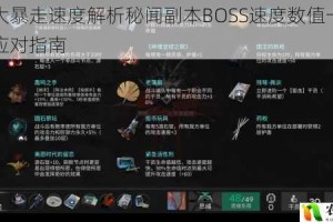 山兔大暴走速度解析秘闻副本BOSS速度数值一览与实战应对指南