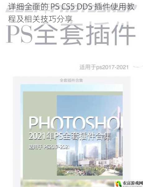 详细全面的 PS CS5 DDS 插件使用教程及相关技巧分享