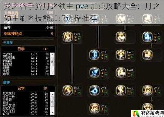 龙之谷手游月之领主 pve 加点攻略大全：月之领主刷图技能加点选择推荐