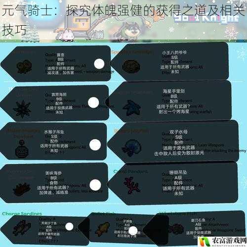 元气骑士:探究体魄强健的获得之道及相关技巧