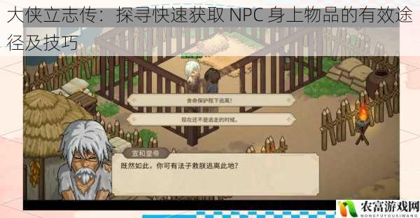 大侠立志传：探寻快速获取 NPC 身上物品的有效途径及技巧