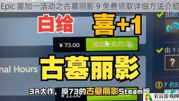 Epic 喜加一活动之古墓丽影 9 免费领取详细方法介绍