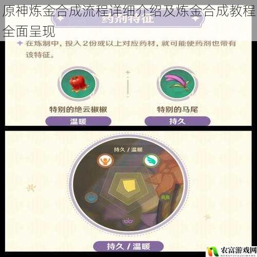 原神炼金合成流程详细介绍及炼金合成教程全面呈现