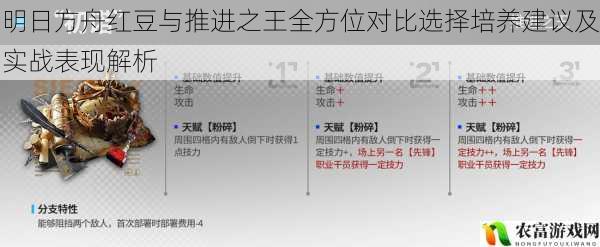 明日方舟红豆与推进之王全方位对比选择培养建议及实战表现解析