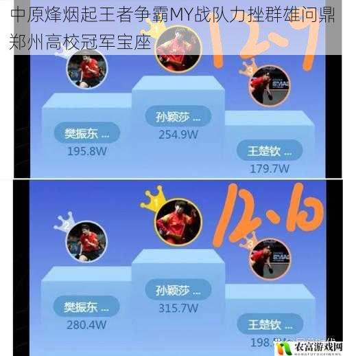 中原烽烟起王者争霸MY战队力挫群雄问鼎郑州高校冠军宝座