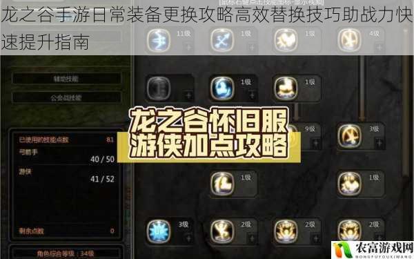 龙之谷手游日常装备更换攻略高效替换技巧助战力快速提升指南