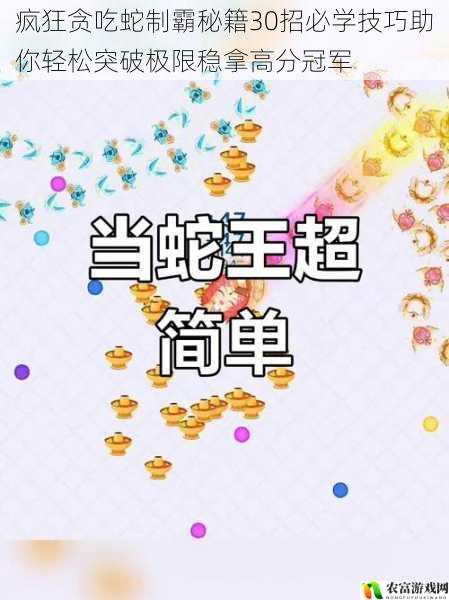 疯狂贪吃蛇制霸秘籍30招必学技巧助你轻松突破极限稳拿高分冠军