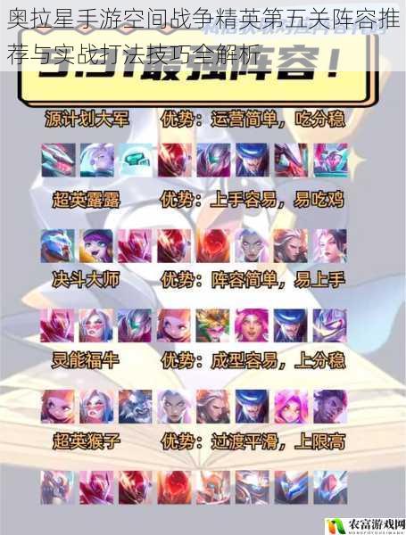 奥拉星手游空间战争精英第五关阵容推荐与实战打法技巧全解析