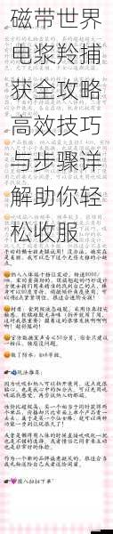 磁带世界电浆羚捕获全攻略高效技巧与步骤详解助你轻松收服