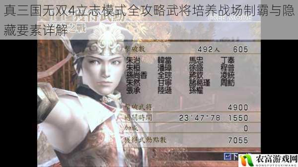 真三国无双4立志模式全攻略武将培养战场制霸与隐藏要素详解